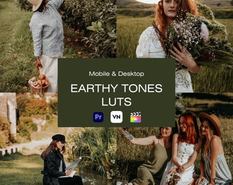 Pack de 10 LUT tons naturels pour l'étalonnage, LUT Moody, LUT cinématiques, LUT Premiere Pro, LUT Final Cut Pro, LUT VN, LUT mobile, After Effect