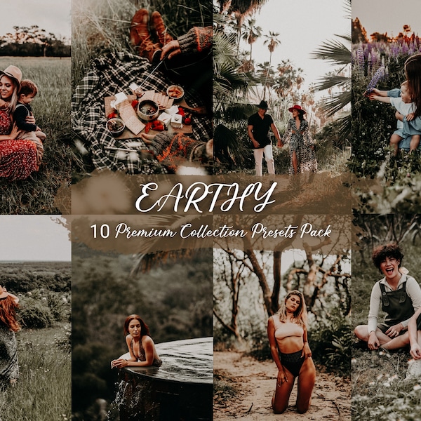 10 Earthy Tone Lightroom Mobile & Desktop Lightroom Presets,Earthy Tone Preset For Blogger And Influencer,Warm Tone Presets,Natural Presets