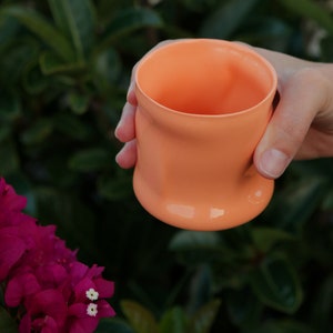 Henkellose Tasse, Moderner Becher, Keramik Espressotasse, Handgemachte Porzellantasse, Porzellan Kaffeetasse, Limoges Porzellan Keramik