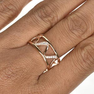 14K Yellow Gold Moissanite Eternity Band | Round Cut Stacking Ring | Handmade Wedding Band | Custom Engagement Ring | Gift for Her |