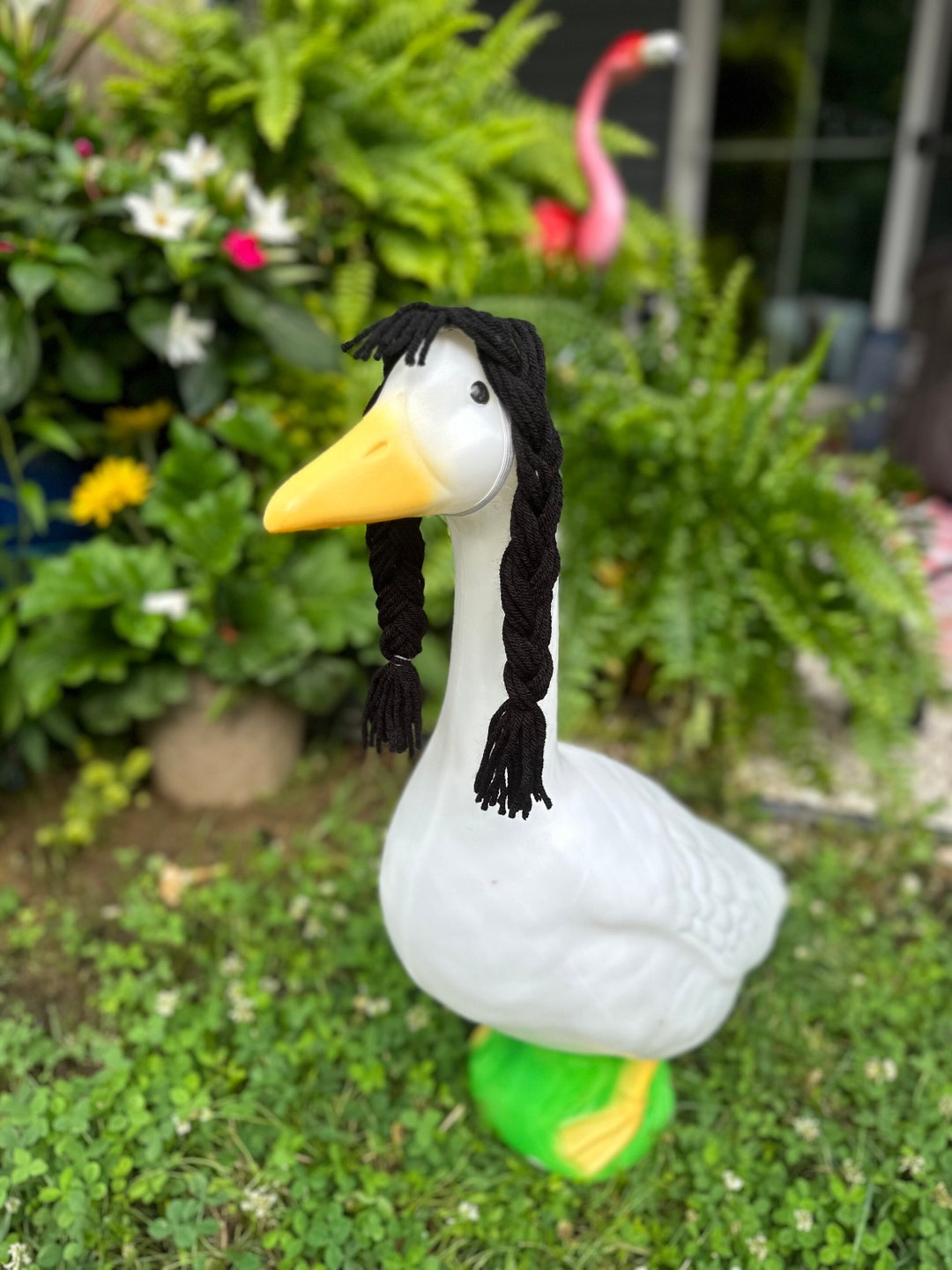 Lawn Porch Goose Hair Wig Etsy