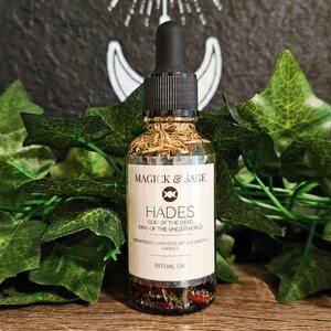Hades Ritual Oil - Greek God of the Underworld, Wealth of the Earth, and the Dead