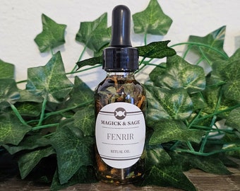 Fenrir Ritual Oil - Power, Rebellion, Primal Instinct, Forces of Chaos and Evil, Destruction, Breaker of Chains - Norse