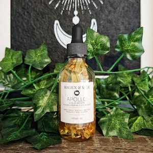 Apollo Ritual Oil - Healing, Sun, Music, Prophecy, Creativity, Inspiration - Devotional Altar Oil