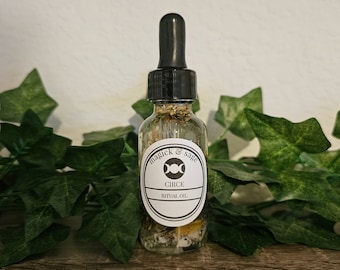 CIRCE Goddess Oil - work and connect with Kirke - Goddess of Sorcery, Magick, Transmutation, Illusion, Necromancy - Ritual Oil & Altar Tools
