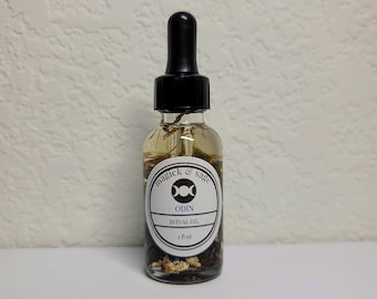 Odin Ritual Oil - Óðinn - God of the Sky, War, Death, Wisdom, Poetry, Magick - Norse