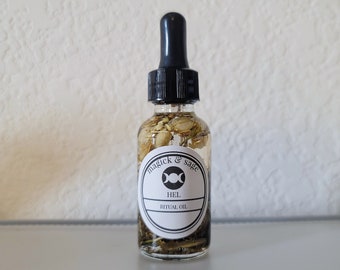 Hel Ritual Oil - Hela - Queen of Helheim, Realm of the Dead - Goddess of Death - Norse