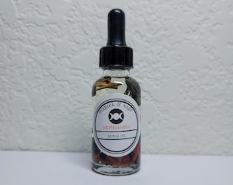 Hephaestus Ritual Oil - Greek God of Fire, Forge, Craftsmanship, and Invention