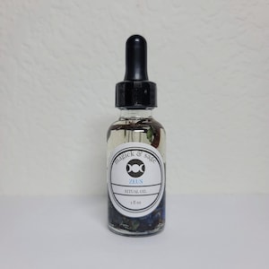Zeus Ritual Oil - Jupiter - God of the Sky, Thunder, Kingship, Law, Justice, Protection, Power, Confidence - Greek