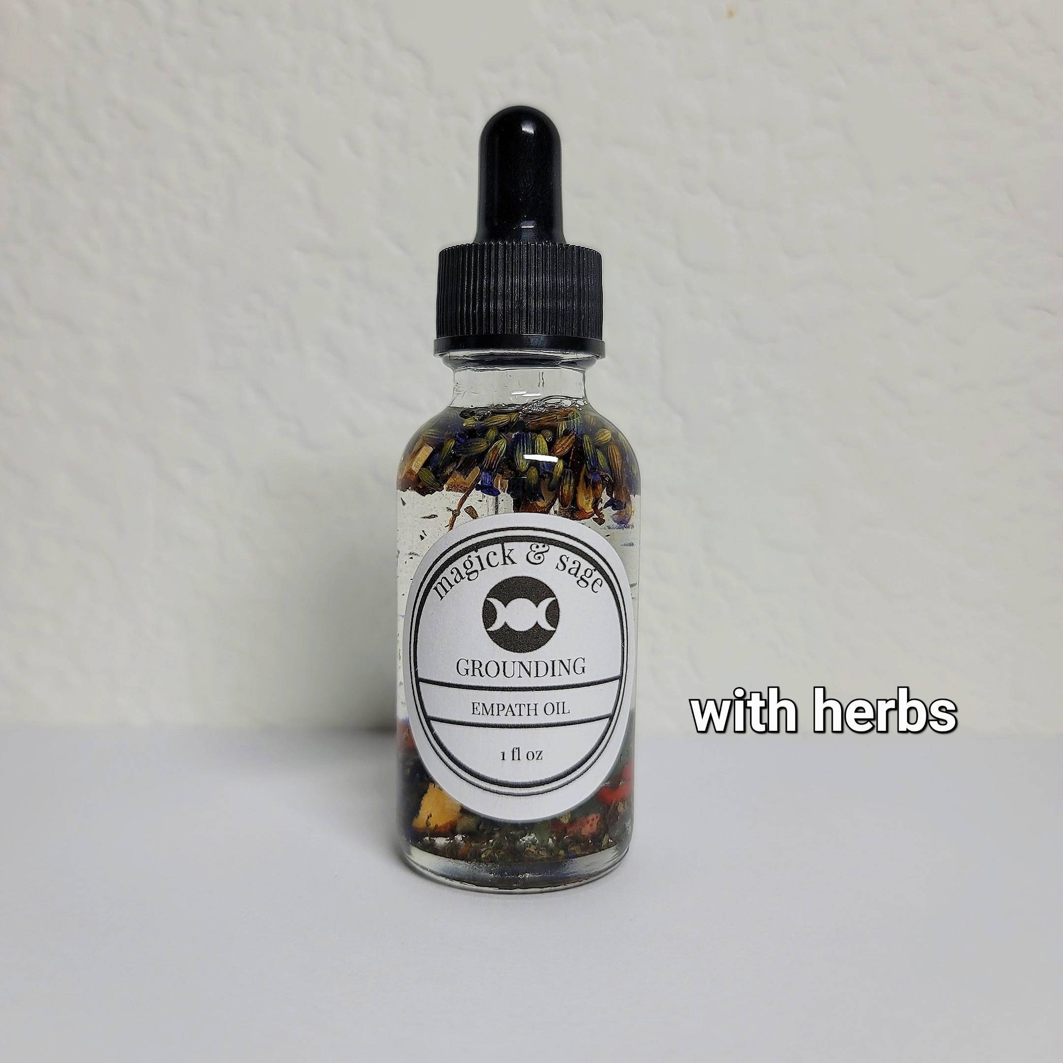 Empath Oil - Energy Protection, Grounding, and Shielding from the Energy of Others - Anti-Vamp - Ritual Oil & Altar Tools