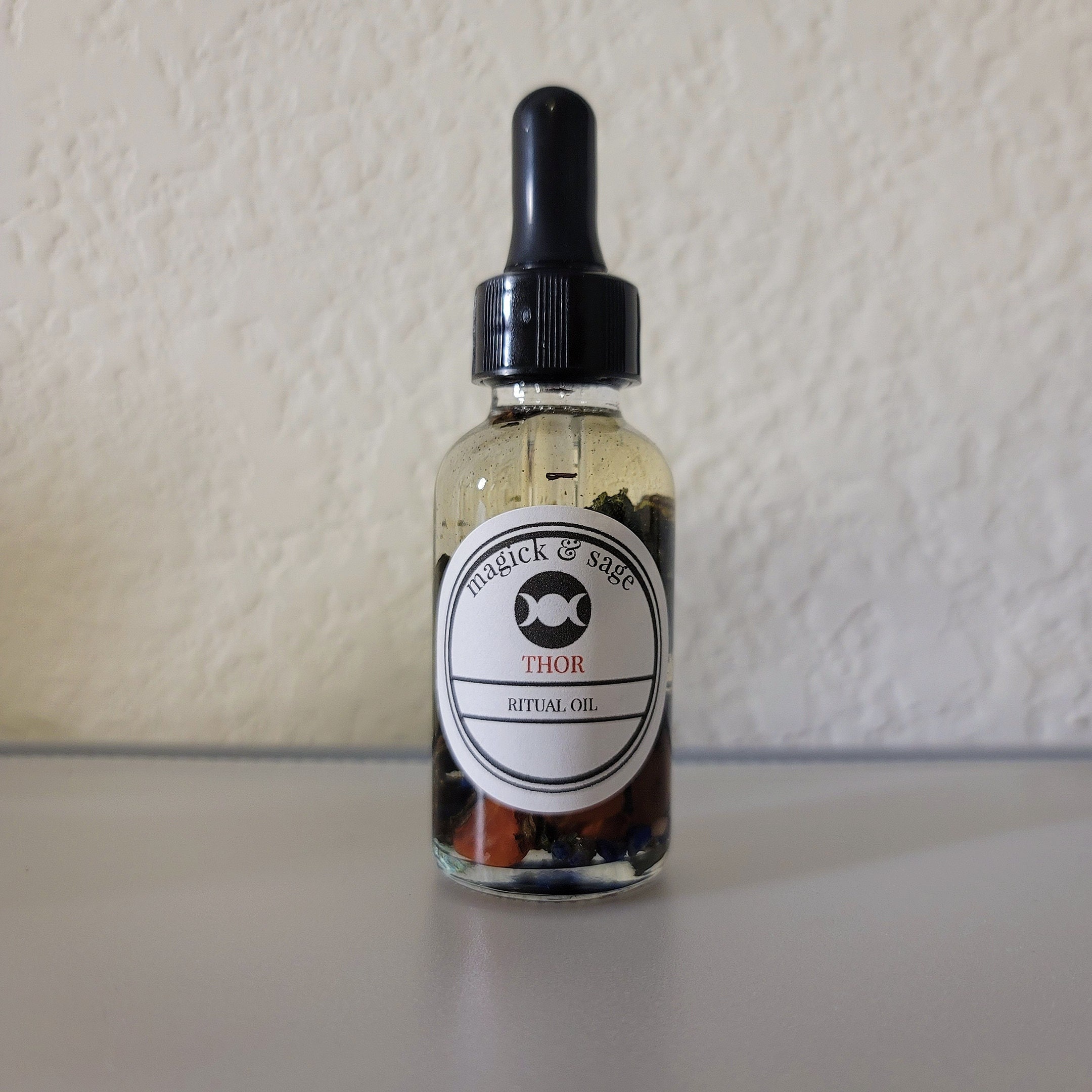 Thor Ritual Oil - Thor - God of Thunder, Lightning, Storms, Sky - Strength, Protection - Norse