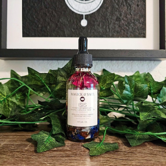 Isis Ritual Oil - Egyptian Goddess of Magick, Motherhood, Healing, and Divine Protection