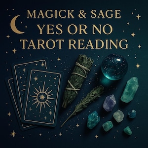 Ja oder Nein Tarot-Lesen - Schnelles, intuitives & vom Geist Geführtes Lesen in weniger als 48 Stunden - Personalisiertes PDF-Dokument mit Foto