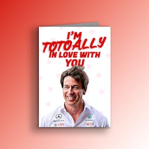 Karta Walentynkowa Toto Wolffa - „Jestem w Tobie totalnie zakochany!” | Karta Walentynkowa F1 | Karta Walentynkowa Formuły 1