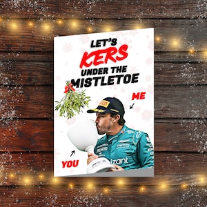F1 Weihnachtskarte mit Fernando Alonso - 'Let's KERS under the Mistletoe'