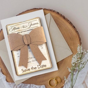 Save the Date Magnet Calendar, Custom Wedding Favor ,Wooden Save the Date , Rustic Wedding Magnets 100% Birch Wooden