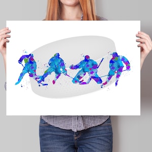 ice hockey poster, ice hockey custom print, ice hockey wall art, ice hockey personalsied , custom ice hockey art, hockey prints