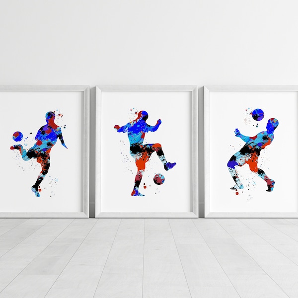 football prints, watercolour football prints,  abstract football prints,  football prints, football gift print, watercolour football print