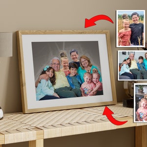 Personen zum Foto hinzufügen, Geschenkdrucke von Verstorbenen, Familienfotos kombinieren, Gedenkfotos, Verlust von Personendruck, Foto zusammenführen, Fotos mischen,