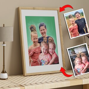 Add Deceased Loved One to Photo - Add Person to Photo - Family Portrait From Photos - Combine Photos -Gift for Mom and Dad - Add Someone