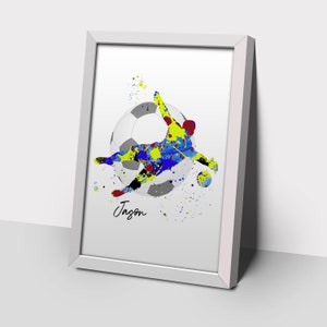 personalised football print, goalkeeper custom print, personalised goalie print, goalkeeper custom print, football custom prints, goalie art