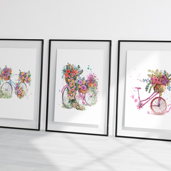 Floral Bicycle - Etsy