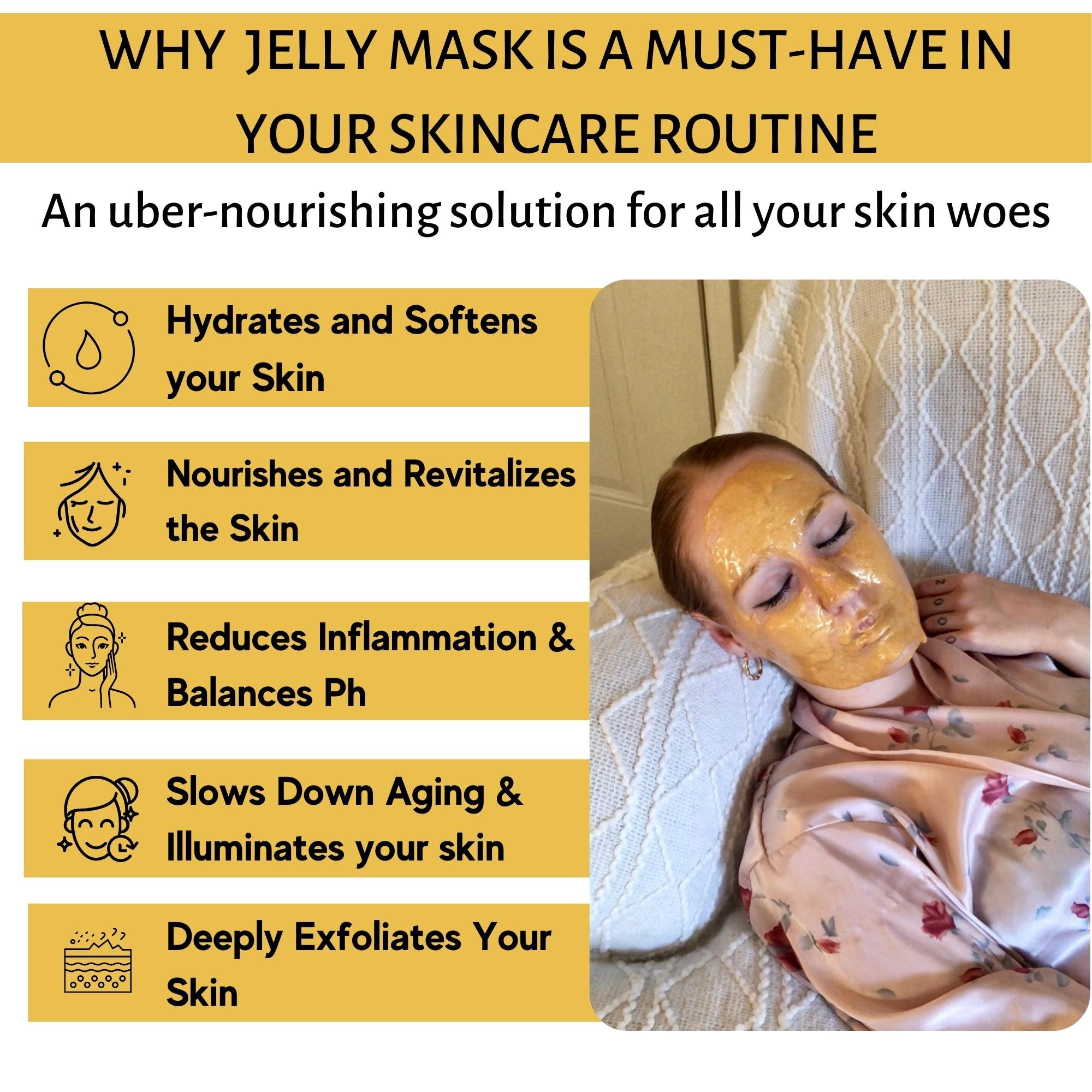 Jelly Face Mask Voguenow 5 Flavors Moisturizing Hydro Jelly Face Mask