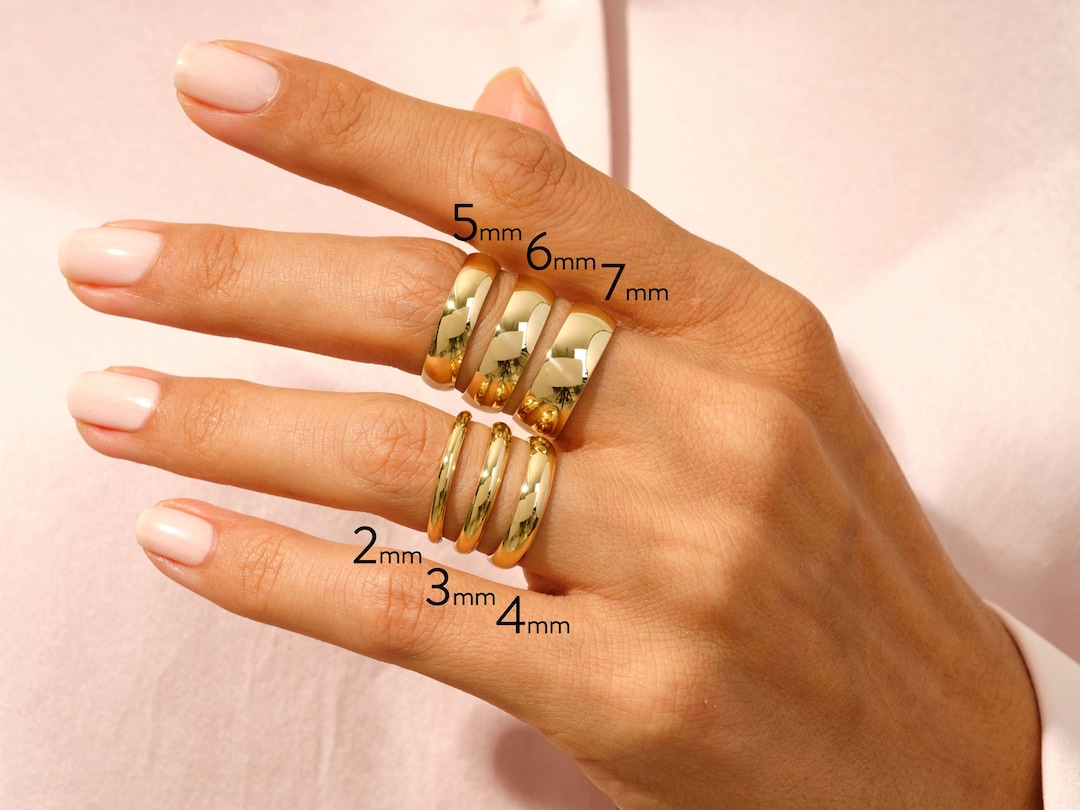 Womens comfort sale fit wedding bands