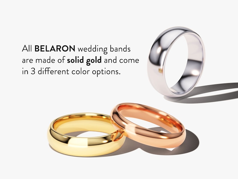 3mm Yellow Gold Flat Wedding Band FLAT POLISHED 10k, 14k, 18k Solid Gold Wedding Band for Men and Women 3mm Plain Gold Band Ring image 6