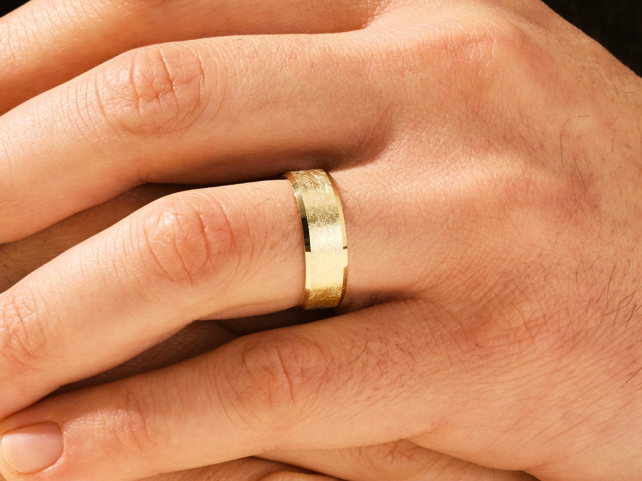 Mens Wedding Size 10 Wedding Band Cartier Mens 14K Rose Gold