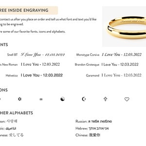 2mm Yellow Gold Wedding Band DOME POLISHED 10k, 14k, 18k Solid Yellow Gold Wedding Band for Men and Women 2mm Thin Simple Plain Band image 7