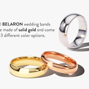 K&ouml;nnte beinhalten: Drei Trauringe aus massivem Gold. Die Ringe sind in Gelb-, Rot- und Wei&szlig;gold.