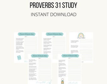 Proverbs 31 Scripture Study, Proverbs 31 woman, Bible Study, Christian printable