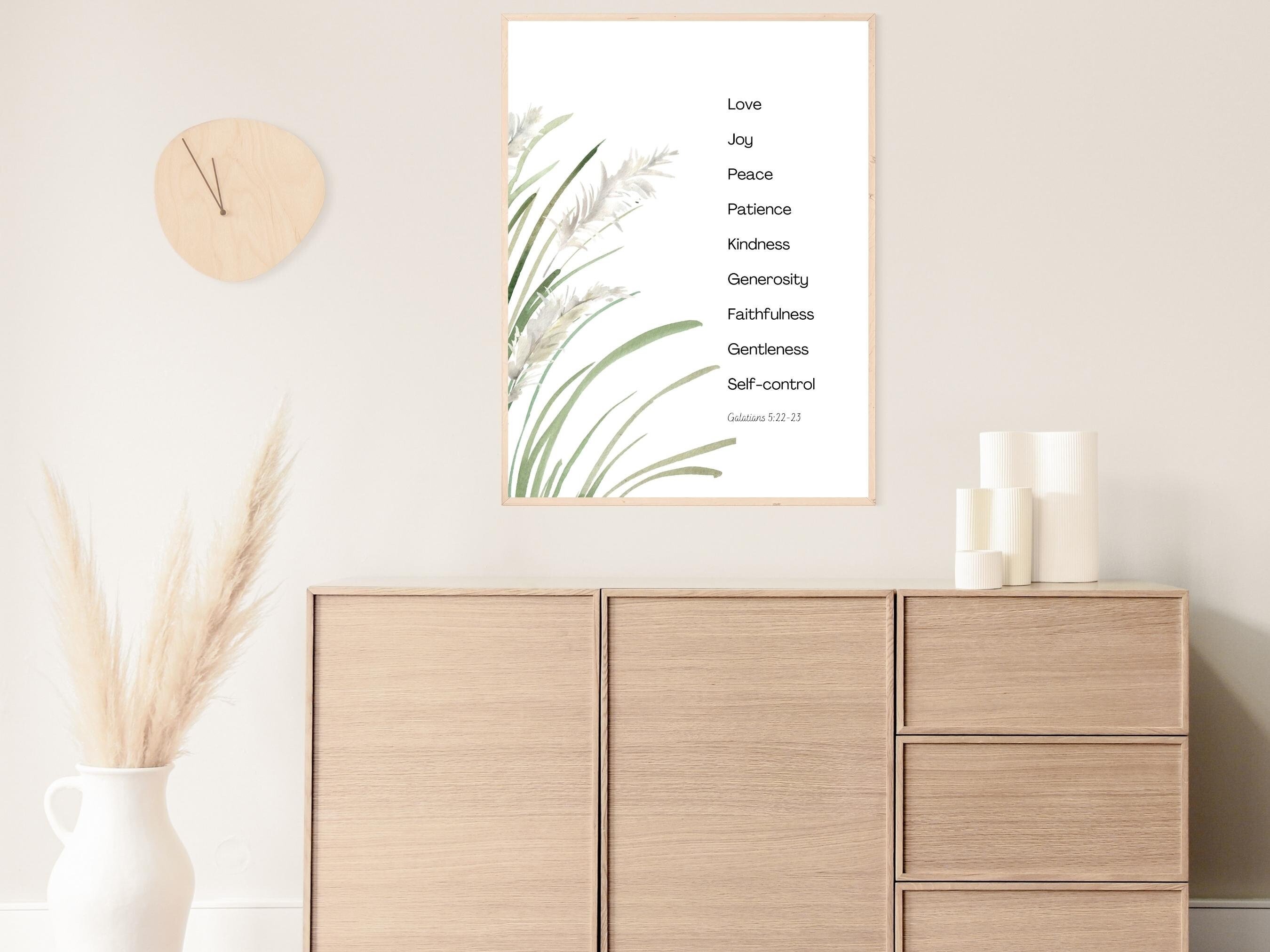 Fruit of the Spirit Bible Verse Wall Art Scripture Wall Art - Etsy