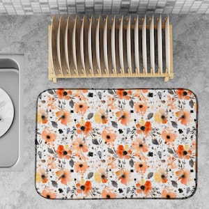 Unique Bargains Dish Drying Mat Reusable Sink Drain Pad Heat