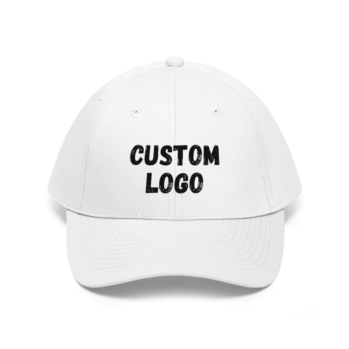 Custom Logo Hat Embroidered Hat Logo Twill Cap Company Logo - Etsy