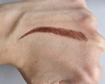 Eyebrow Tattoos Waterproof Stick, Temporary Brown Eyebrow Packs Application-Long Lasting, High Definition Natural