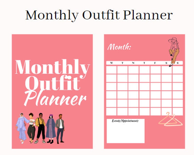 Outfit Planner-printable Outfit Planner-pdf Outfit - Etsy
