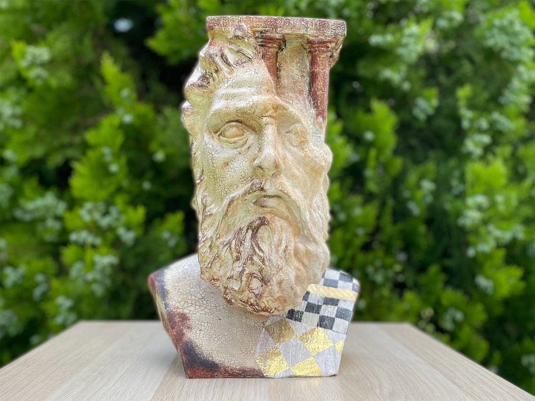 Sculptures of Zeus. Statues for Home and Office Decor. Bust Statues on
