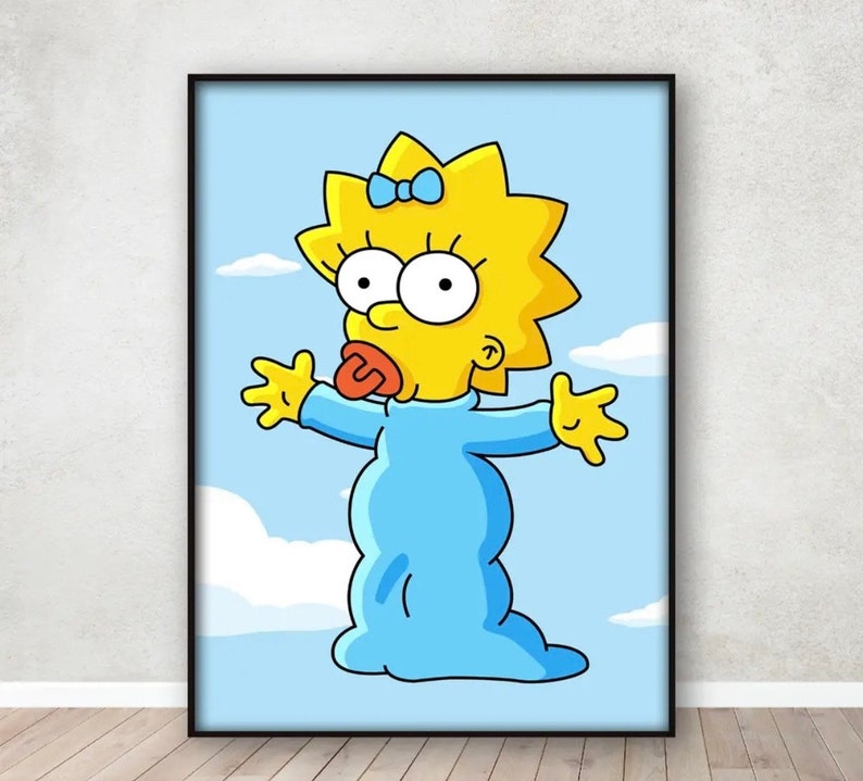The Simpsons A4 Poster and Prints Art Prints Framed Wall Etsy