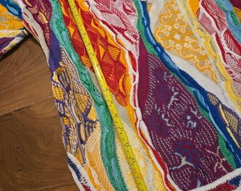 Vintage y2k 90s COOGI Cosby 3D Knit Sweater