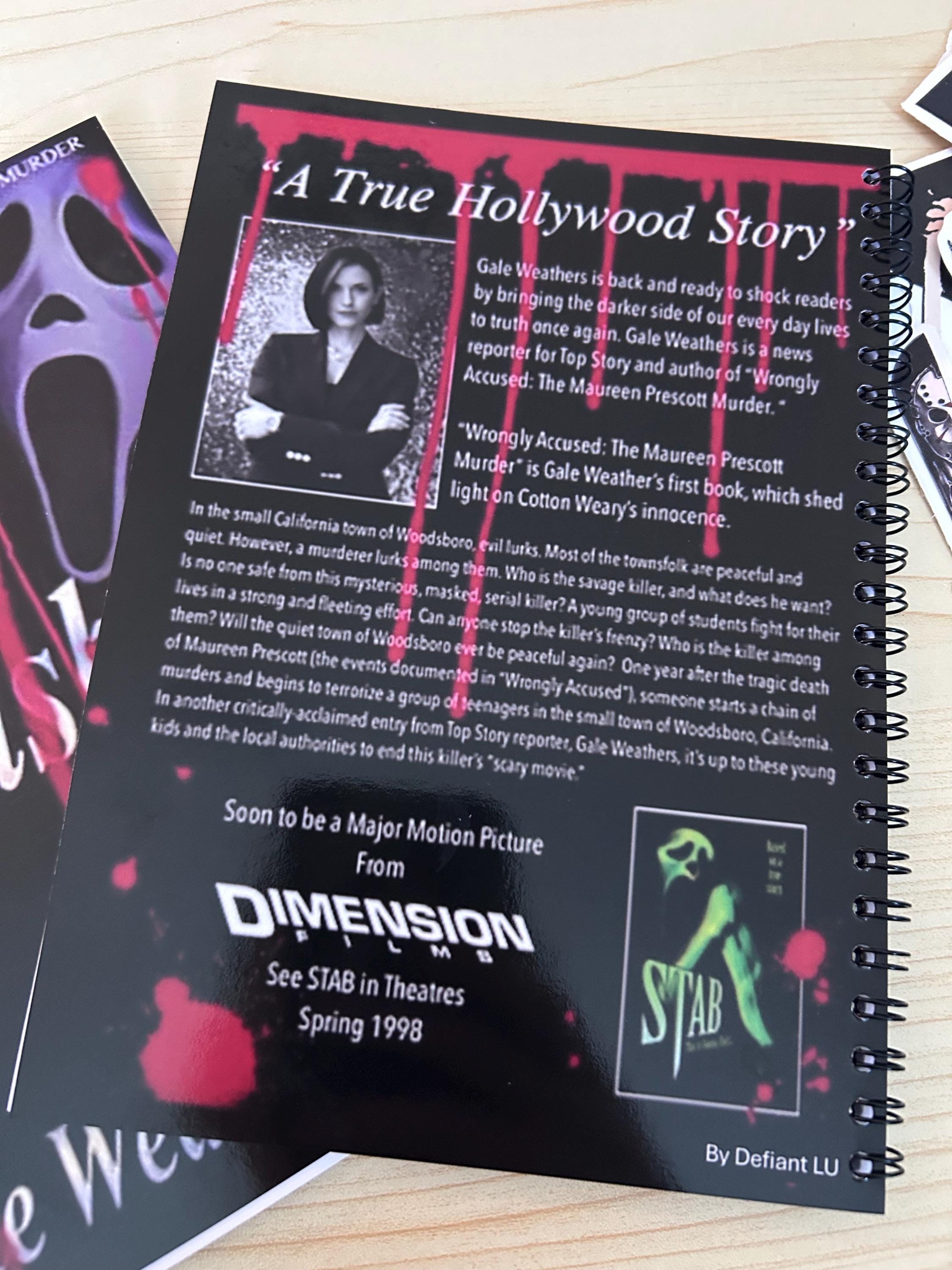Scream Horror Notebook Inspired by the Woodsboro Murders by Gale ...
