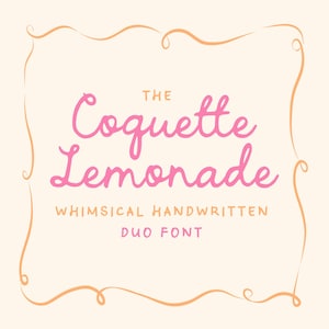 Whimsical Handwritten Font Duo, Romantic Script Font for Wedding Invites, Menu, Fun Font, Quirky Font for Wedding Invitations, Templates