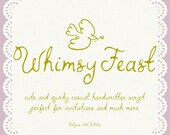 Whimsical Handwritten Font Script for Wedding Invitations, Templates, Menu, Quirky Wedding Font With Glyphs, Hand drawn Wedding Font