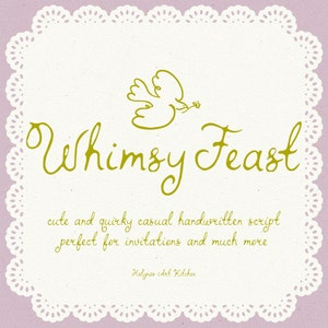 Whimsical Handwritten Font Script for Wedding Invitations, Templates, Menu, Quirky Wedding Font With Glyphs, Hand drawn Wedding Font