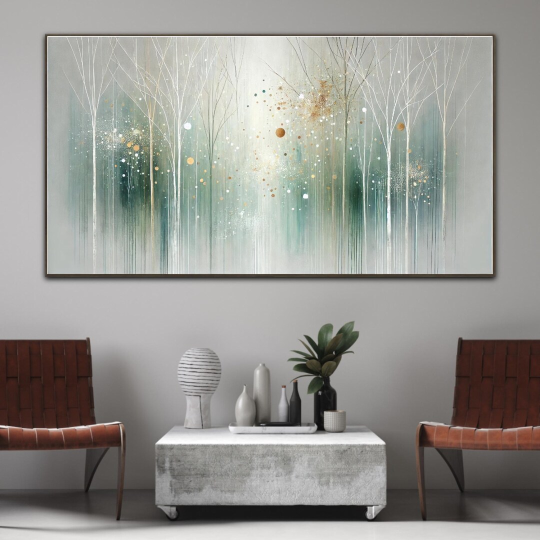 Original Forest Oil Painting on Canvas Original 3d Abstract Wall Art ...