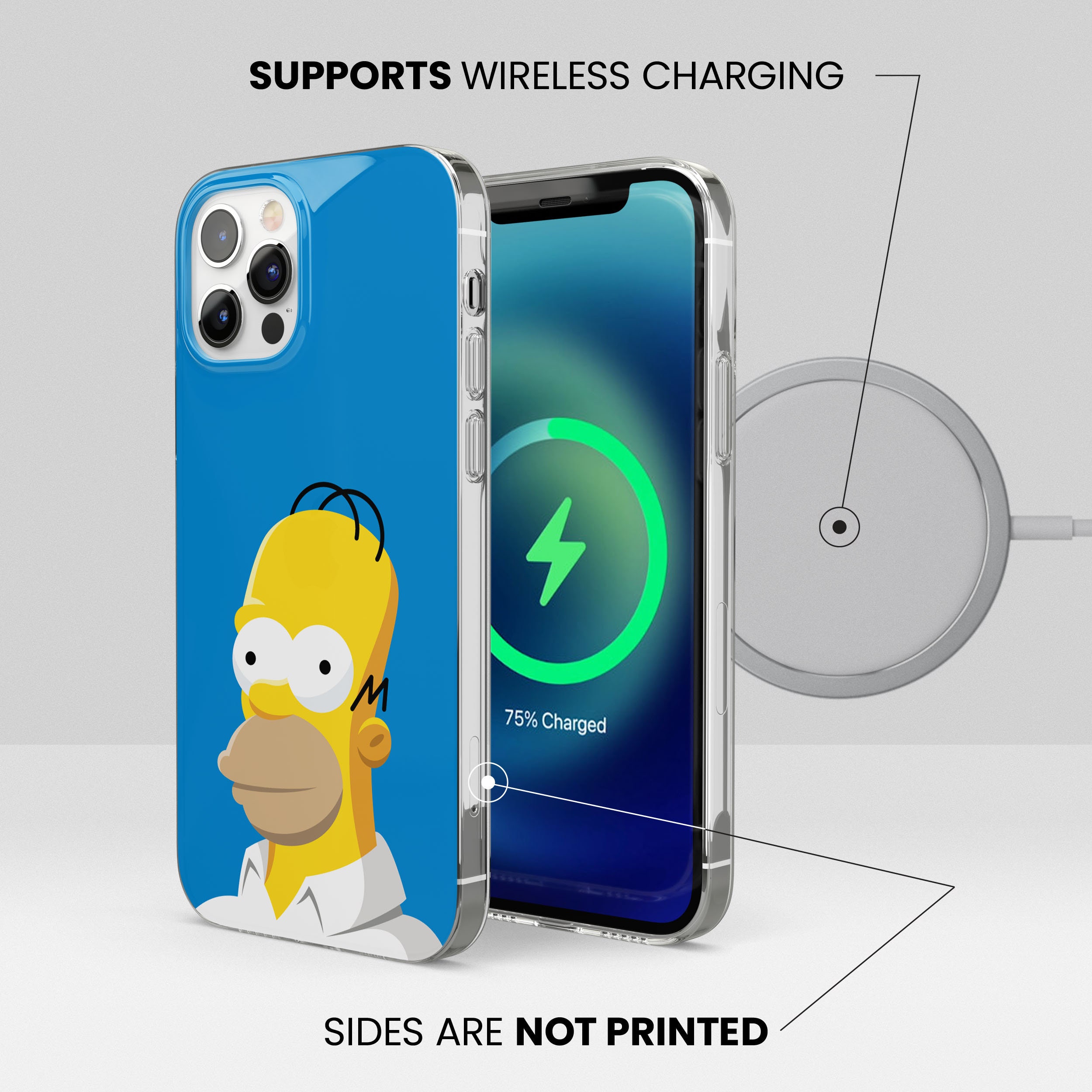 シンプソンズ 携帯ケース バート フェイスカバー iPhone 15 14 13 12 