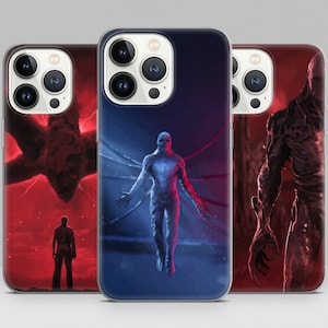Custodia per telefono Stranger Things Vecna, cover minimalista per iPhone 15 14 13 12 11 Pro Max, Plus, XR, Samsung S21 S22 S23 A51 A52 A53 A54, Pixel