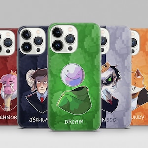 Dream SMP Phone Case Ranboo, Technoblade Cover for iPhone 15 14 13 12 11 Pro Max, Plus, XR, SE, Samsung S21 S22 S23 A51 A52 A53 A54, Pixel