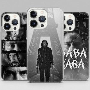 Coque de téléphone Babayaga Keanu Reeves pour iPhone 15 14 13 12 11 Pro Max, Plus, XR, SE, Samsung S21 S22 S23 A51 A52 A53 A54, Pixel, Huawei